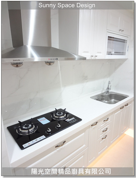 櫻花烘碗機與抽屜配置｜鄉村風系統廚具