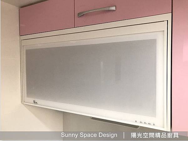 汐止粉紅公主風廚具完工全景