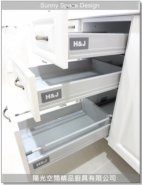 整體鄉村風廚房完工全景