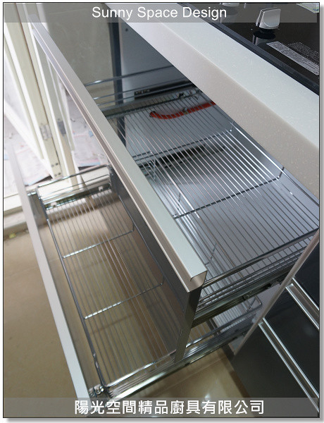 爐下雙拉籃收納