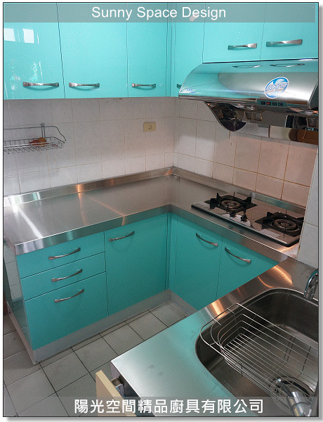 中和ㄇ字型不鏽鋼廚具完工全景