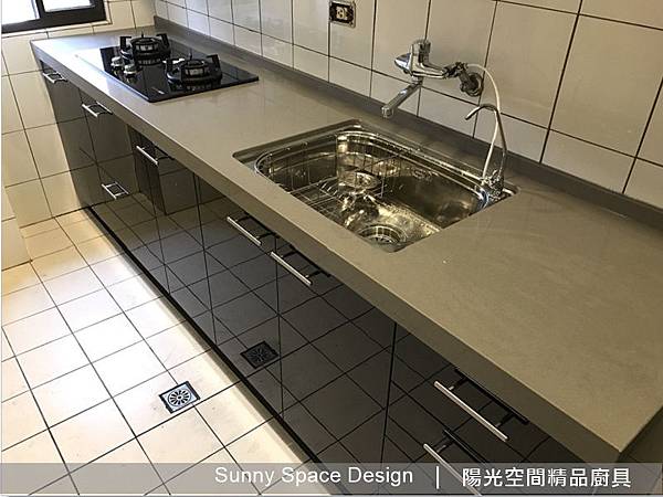 桃園明德街一字型廚具完工全景