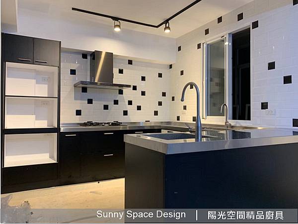 永和ㄇ字型不鏽鋼廚具完工全景