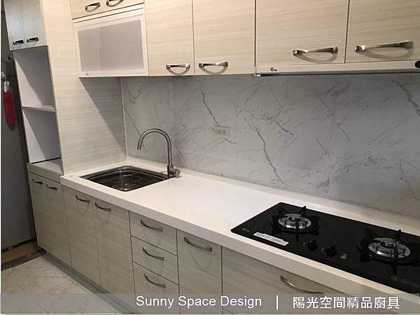 吳興街一字型廚具完工全景