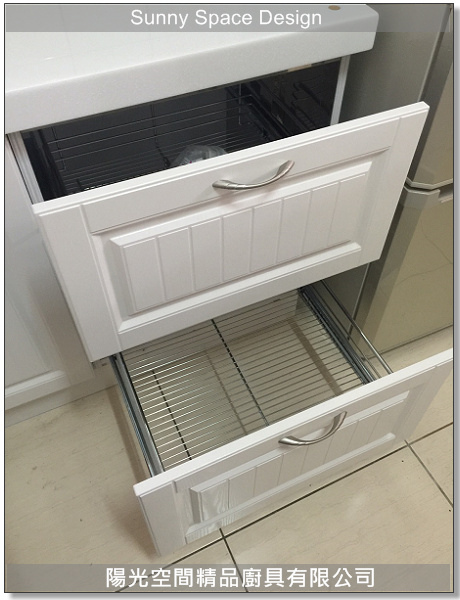 桃園龍潭L型鄉村風廚房完工全景