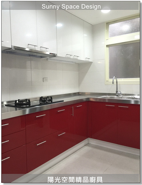 永和章魚媽媽L型不銹鋼廚具全景