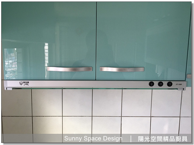 新北土城｜清新藍綠結晶鋼烤風格｜廚具全景