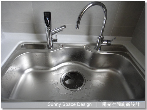 板橋中山路類英式鄉村風廚房全景