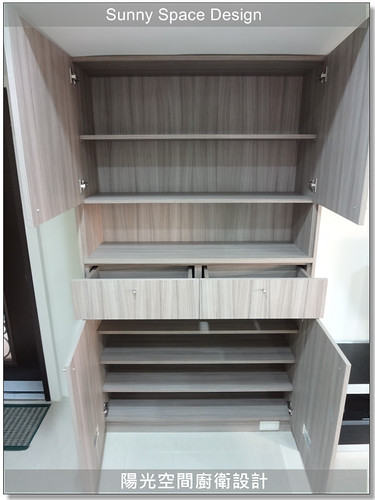 玄關鞋櫃整體完成照
