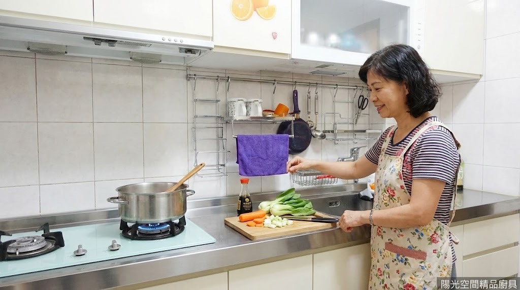 永和中和街超長372cm不銹鋼一字型廚具｜陽光空間精品廚具