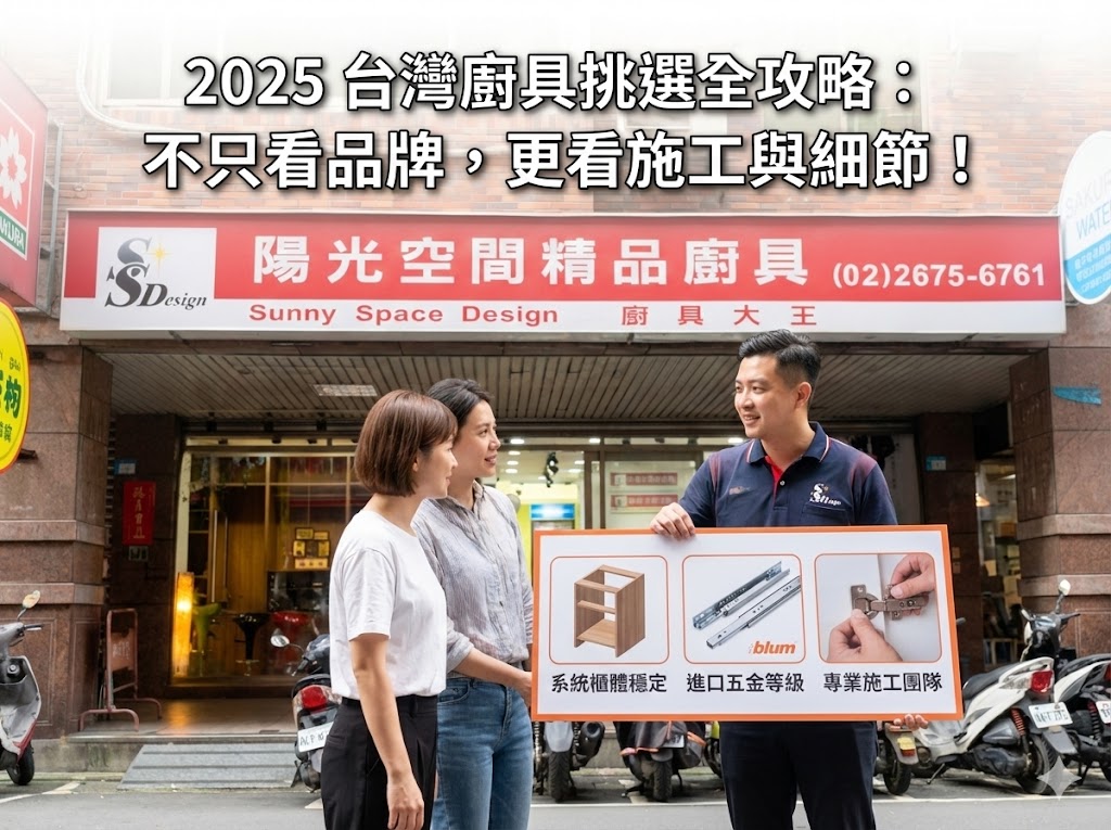 陽光空間廚具完工實例-現代風格廚房設計