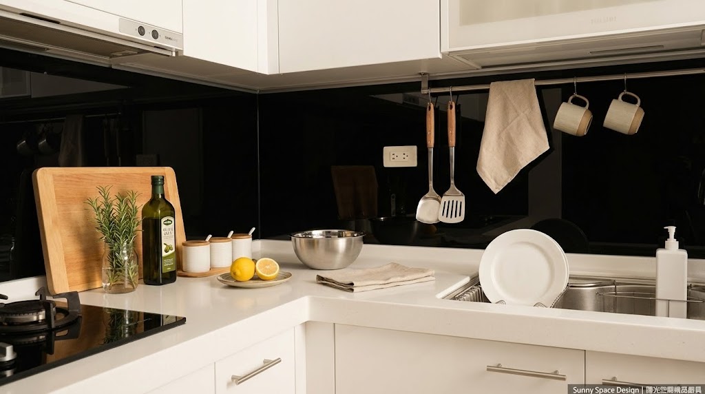 新北五股L型內斜廚具完工照