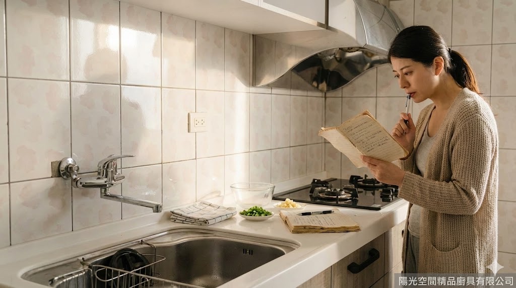 土城亞洲路一字型日劇系木紋廚具完工照