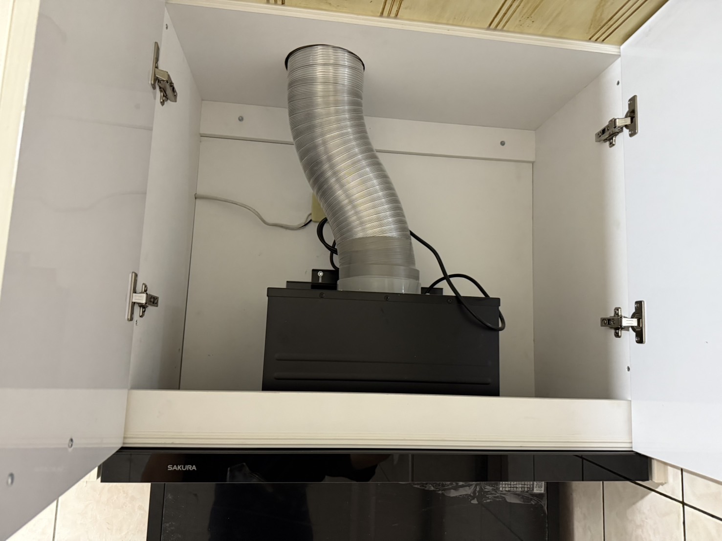 單槽瓦斯爐與三抽配置 施工照