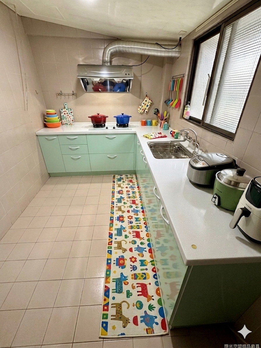 萬華康定路L型廚房設計重點