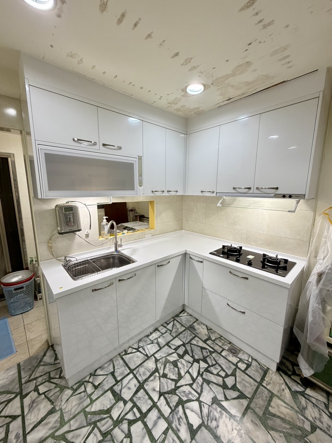 爐下拉籃與轉角收納 櫻花牌二口爐